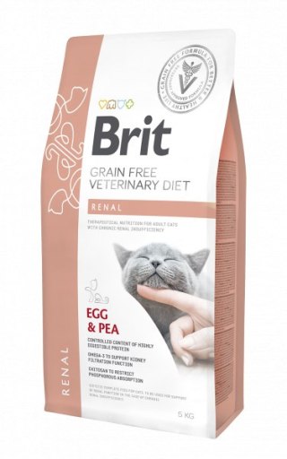 Brit Grain Free Veterinary Diet Cat Renal Jajko Z Groszkiem 5kg