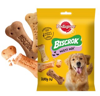 Pedigree Biscrok Ciasteczka Dla Dorosłych Psów W Kształcie Kostek Z Jagnięciną, Kurczakiem I Wołowiną 200g