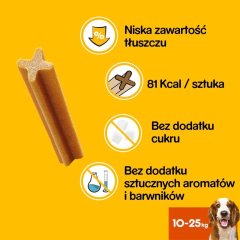 Pedigree DentaStix Przysmak Dentystyczny Dla Psów Od 4 Miesiąca I Wadze 10-25kg 180g