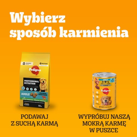 Pedigree Mokra Karma Dla Dorosłych Psów W Sosie (Z Wołowiną I Jagnięciną, Z Indykiem I Marchewką) 4x100g