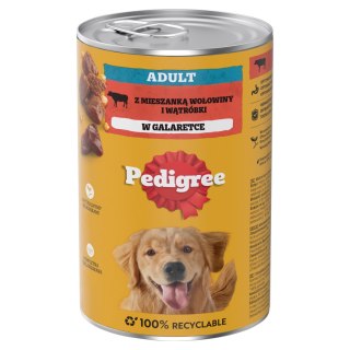 Pedigree Mokra Karma Dla Dorosłych Psów Z Wołowiną W Galaretce 1200g